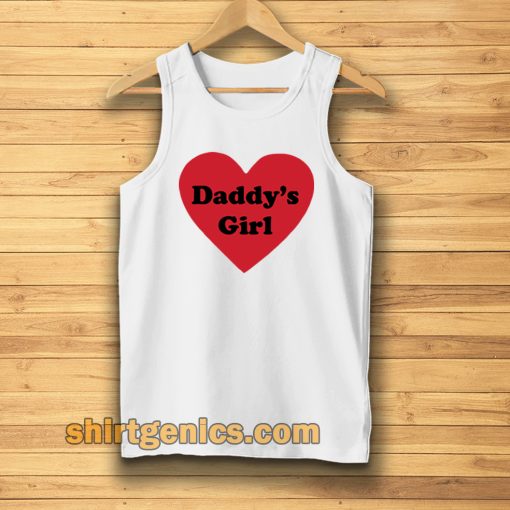 Daddys Girl Love Heart Tanktop