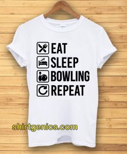 Eat Sleep Bowlinger Repeat Husband Tshirt