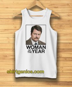 Ron Swanson Woman of the Year Parks and Recreation Tanktop