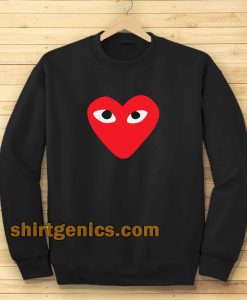 Heart with eyes Sweatshirt