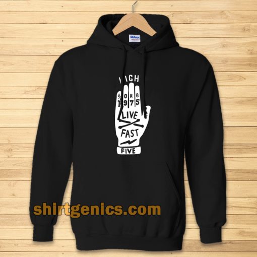 REGULAR FIT BLACK HOODIE