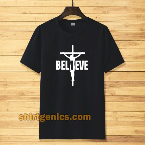 I Belive, Jesus on the cross T-shirt TPKJ3