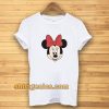 minnie mouse face t-shirt