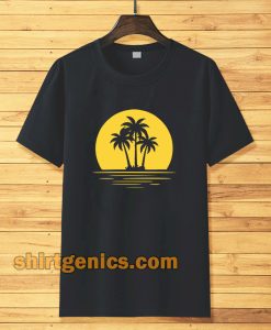 Coconut Tree Sunset t-shirt TPKJ3