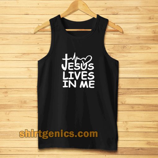 Jesus Lives in me christian Tanktop TPKJ3