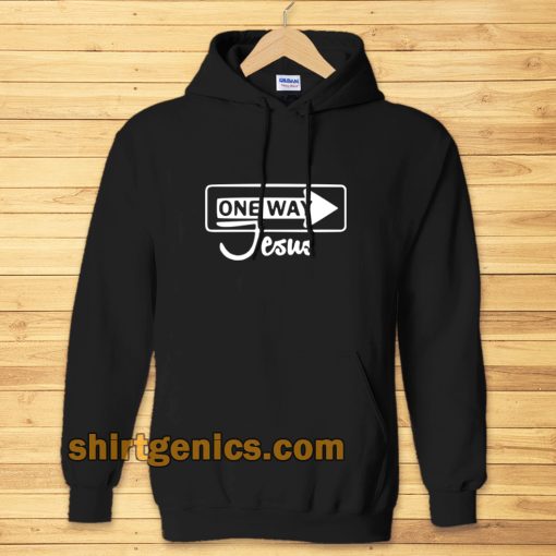 One Way Jesus Christian Hoodie TPKJ3