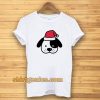 Perro navidad santa claus dibujos animados T-shirt TPKJ3