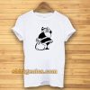 These Vintage black and White Santa images T-shirt TPKJ3