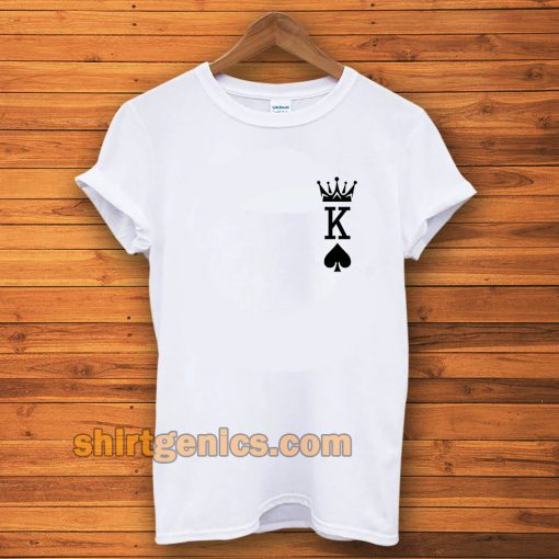 Herren Krone King Of Spades Poker t-shirt TPKJ3
