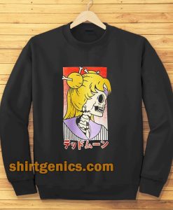 Japanese Letter Skull sailormoon Sweatshirt TPKJ3