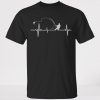 Fishing heartbeat t-shirt TPKJ3