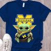 Michigan Wolverines Baby YODA T Shirt