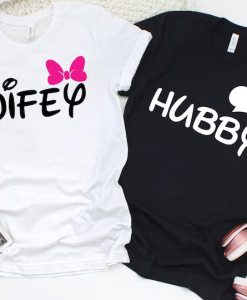 Wifey and Hubby T-Shirt Couple SD