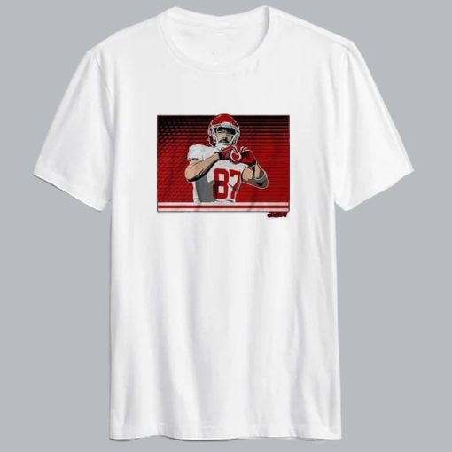 Travis Kelce Throw Up The Heart T-Shirt SD