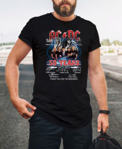 ACDC Band 50th Anniversary 1973 - 2023 Signature T-Shirt SD