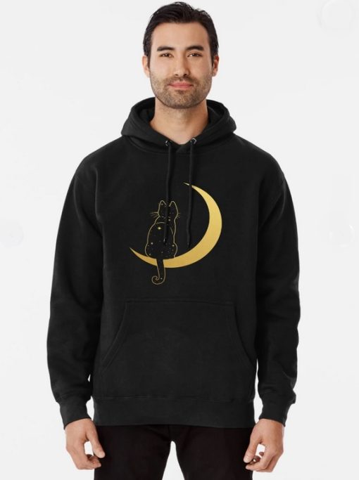Cat in the Moon Hoodie SD