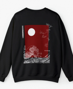 Moon Minimalistic Japanese Sweatshirt SD