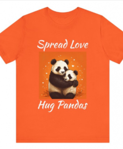 Spread Love Hug Pandas T-shirt SD