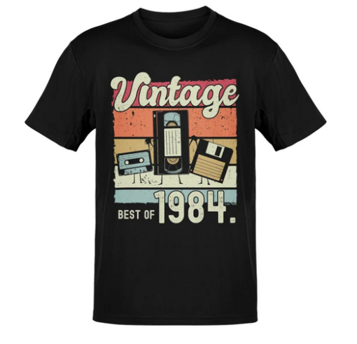 Vintage 1984 Cassette T-Shirt SD