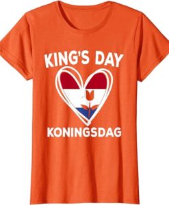 Amsterdam Koningsdag Kings Day T Shirt SD