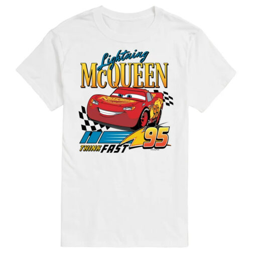 Disney's Cars Lightning McQueen Think Fast T Shirt SD