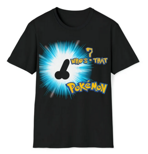 Funny Whos That Pokemon T-shirt SD