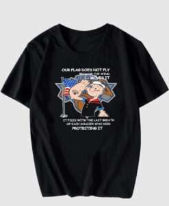 New York Knicks Popeye Our Soldiers Protecting Flag T-Shirt SD