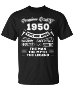 The Man Myth Legend Vintage 1950 72Nd T Shirt SD