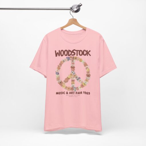 Woodstock 1969 Floral Peace T-Shirt SD